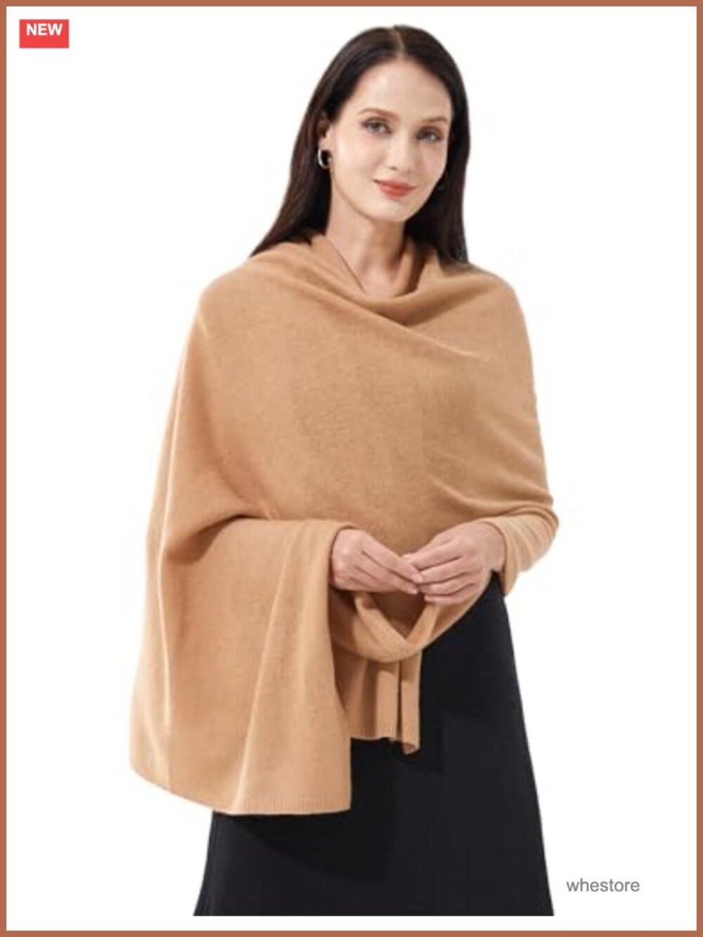 Cashmere Blend Wrap Scarf Stole Extra Large 87x28 Travel Pashmina